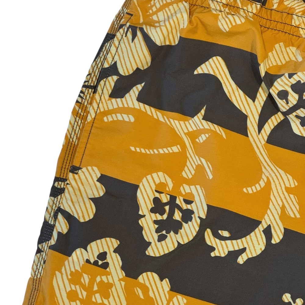 Tommy Bahama Relax Men's Size XXL Yellow Floral Striped Swim Trunks Mesh Lined - Picture 3 of 9